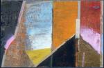 Wall CXV (115) Rain, oil, 50x31in.h, 1994